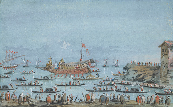 Venice The Bucintoro on the lagoon