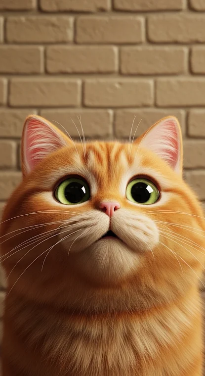 Orange Feline Curiosity