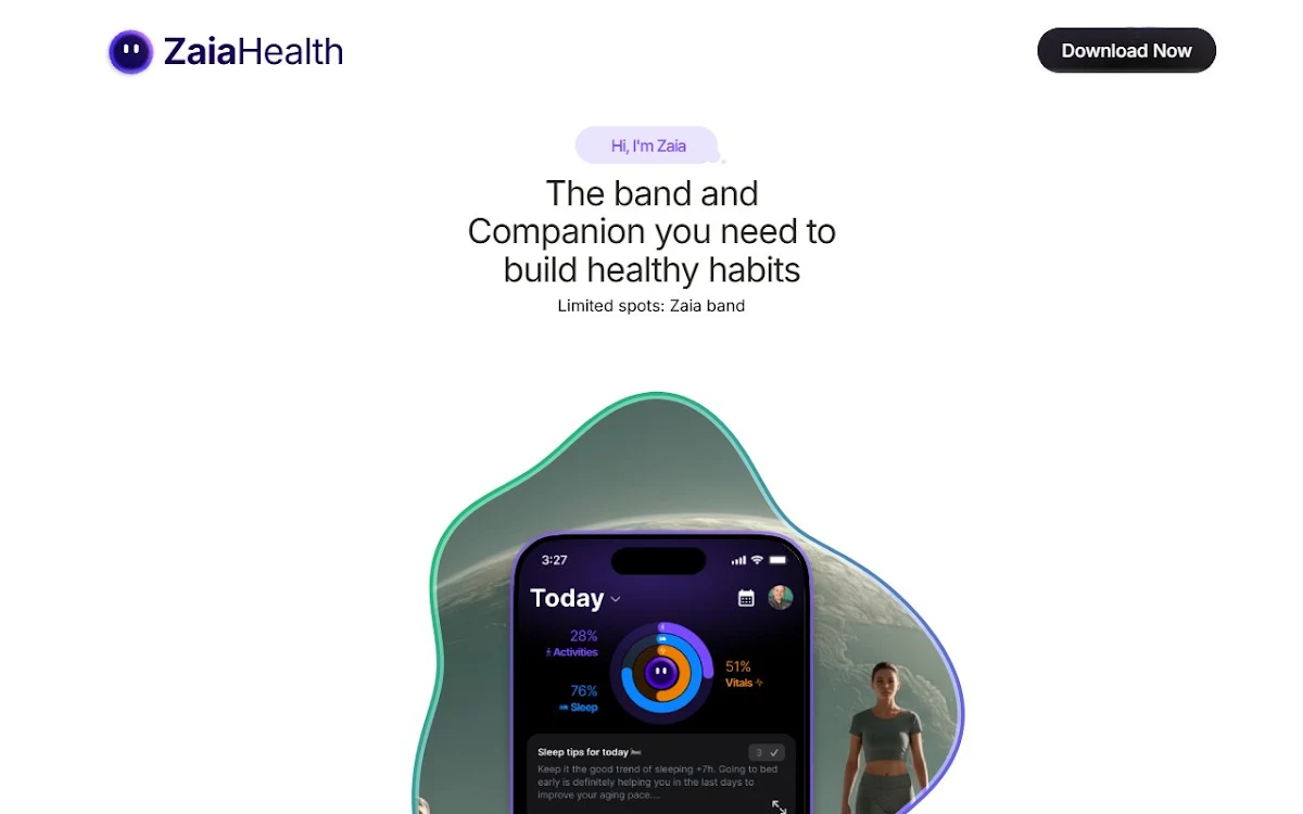 Captura de Zaia Health Voice Assistant (iOS App)