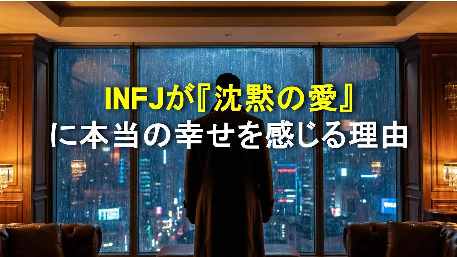 INFJが『沈黙の愛』に本当の幸せを感じる理由
