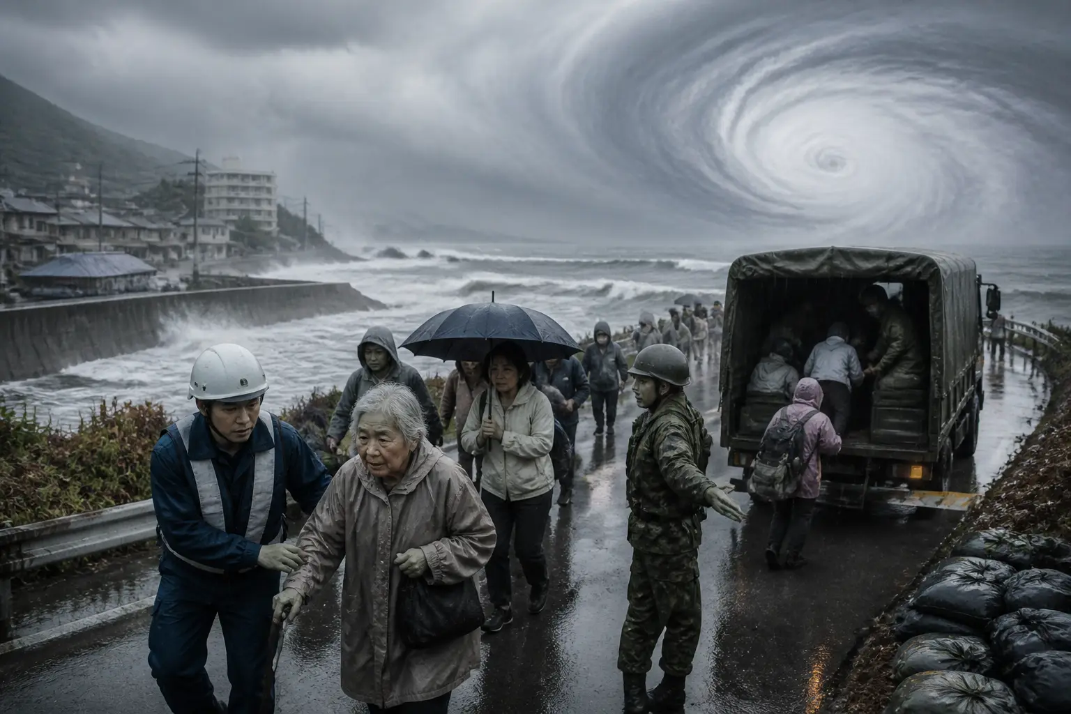 Editorial image for Typhoon Dujuan prompts evacuations in Japan as warnings are downgraded