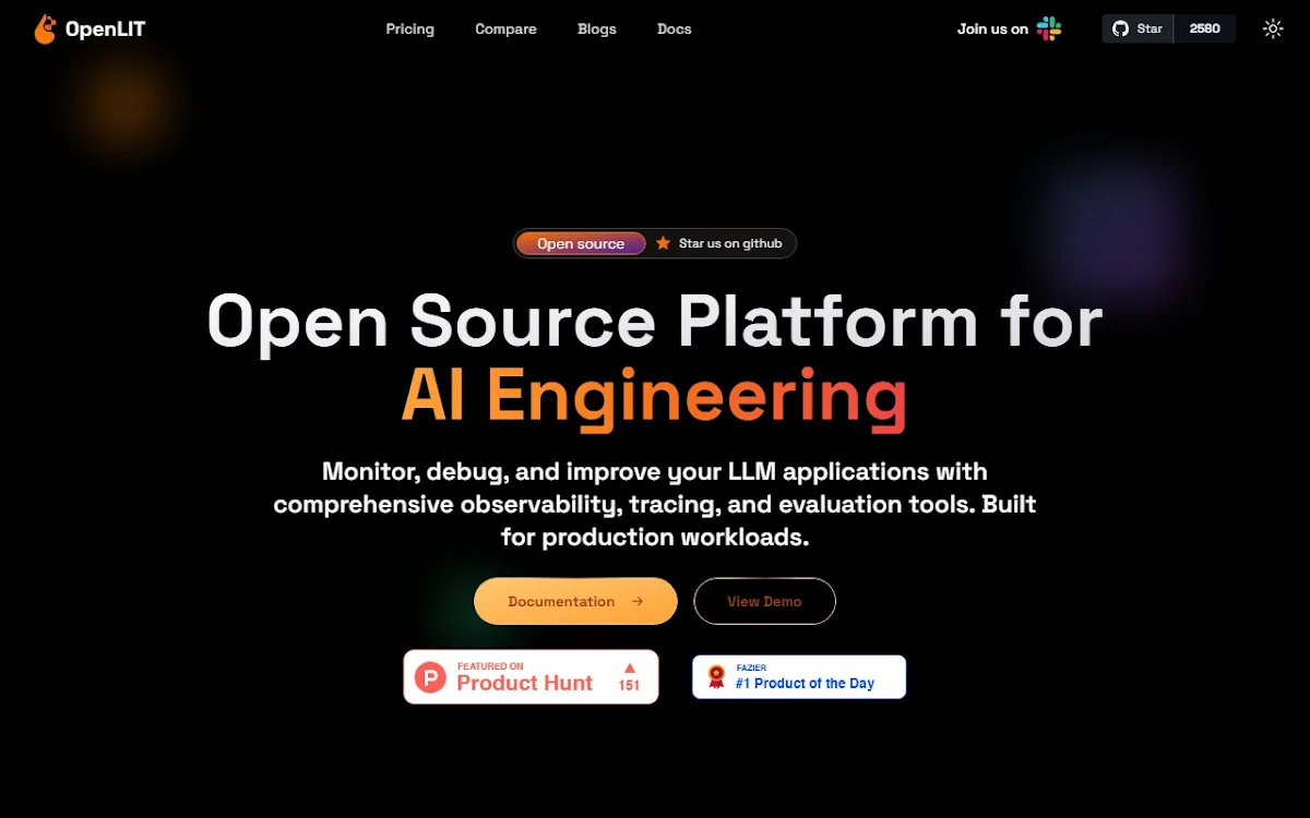 Captura de Openlit