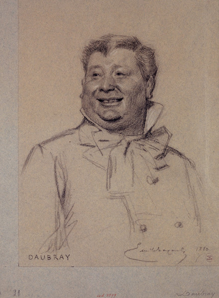 Portrait de Daubray acteur du Palais Royal 1880