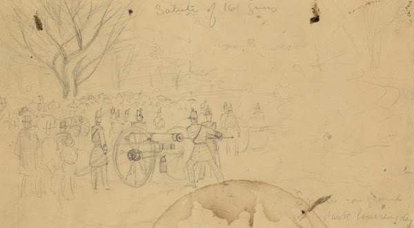 Salute of 161 guns 1861