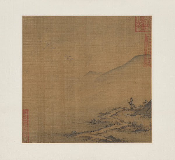 Landscape with Flying Geese mid 1200s