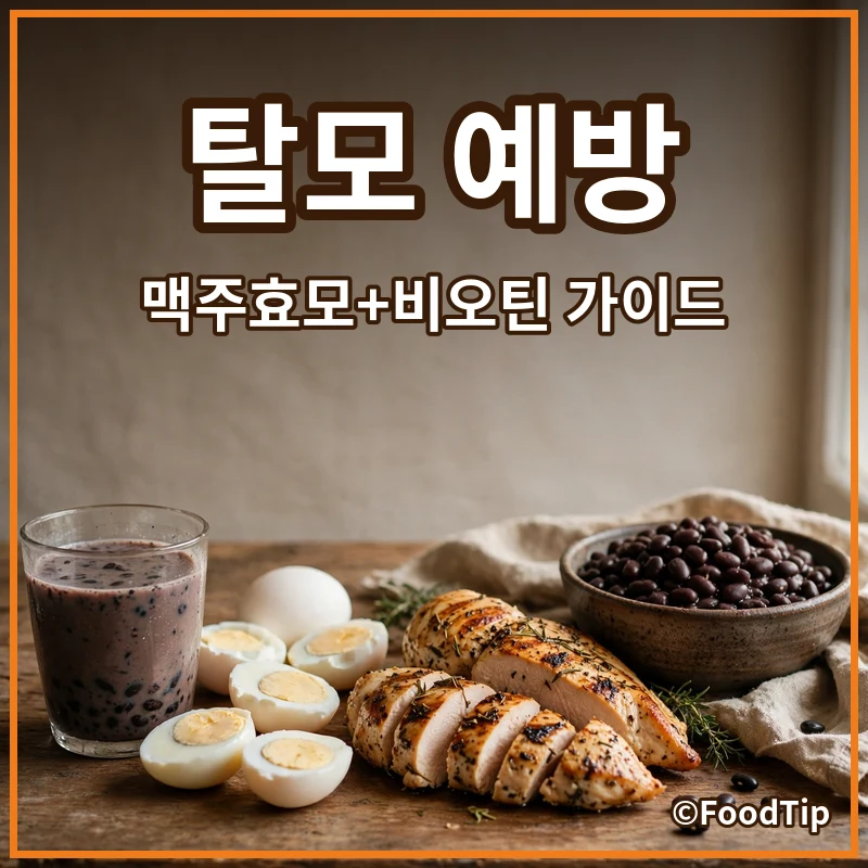 2030 탈모 초기? 검은콩만으론 부족해! 맥주효모+비오틴으로 잡는 현실 예방 가이드