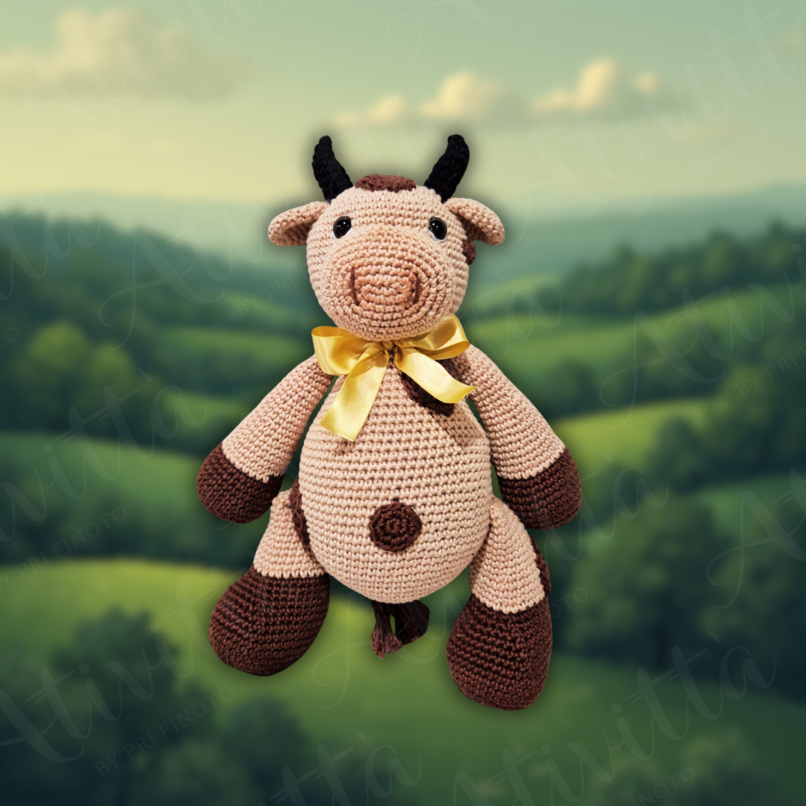 Vaquinha Mimosa em Crochê