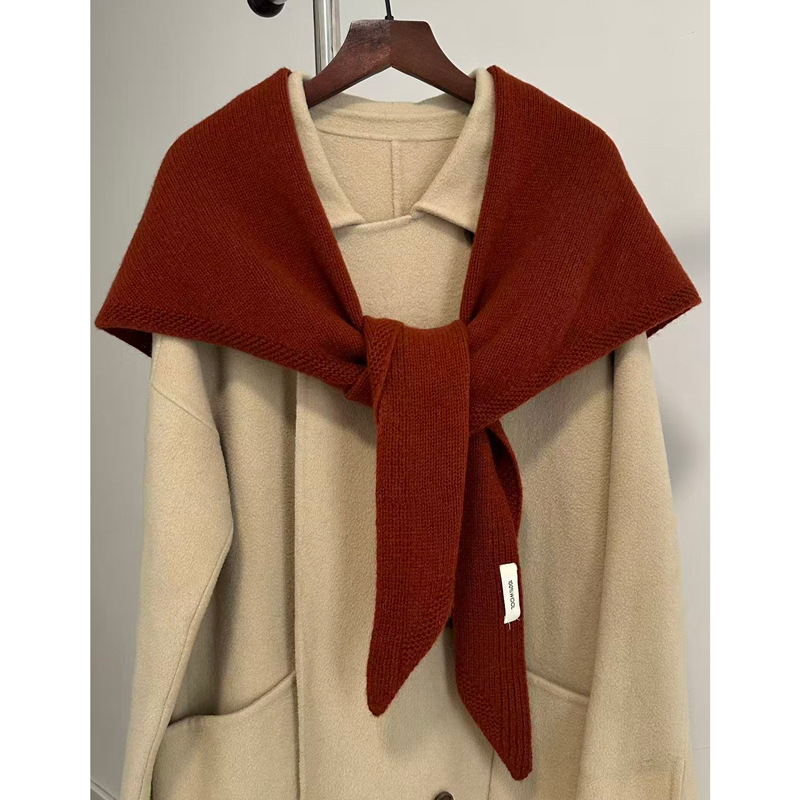 Wool and Cashmere Triangle Scarf