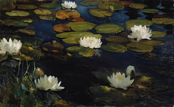 Water Lilies Study for the Youth and a Mermaid 1896