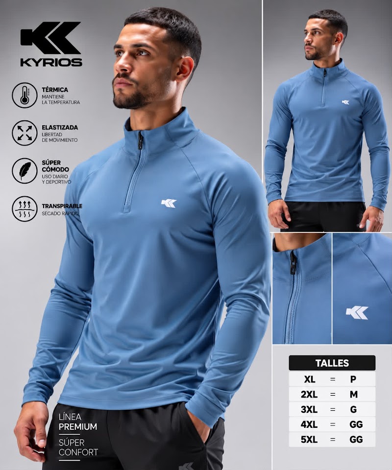 Remera Térmica Deportiva Elastizada