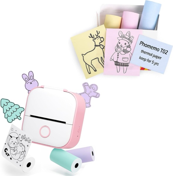 Phomemo T02 Mini Impresora Térmica Portátil de Bolsillo