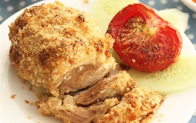 Gà Ướp Mayonnaise Bọc Vụn Bánh Mì Nướng