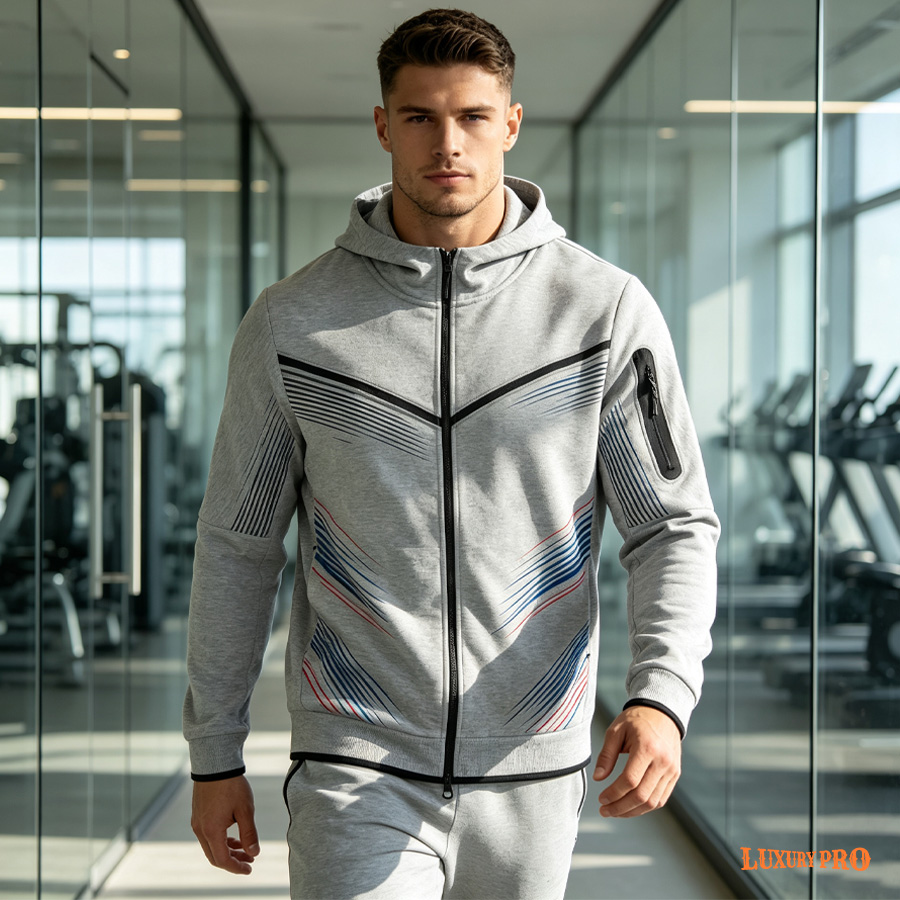 2D Fleece Full-Zip Windproof Hoodie