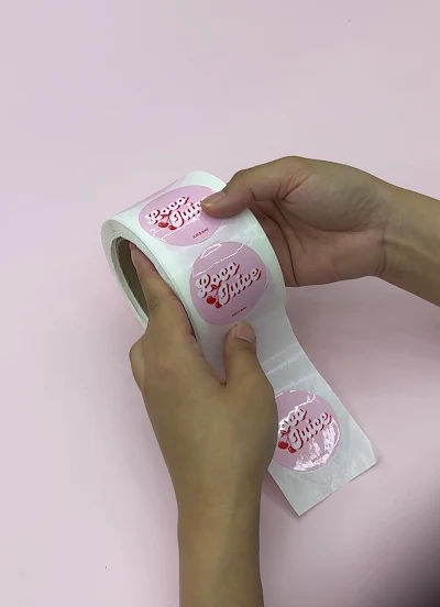 Labels on Rolls printed in Melbourne by Sticky Sitch