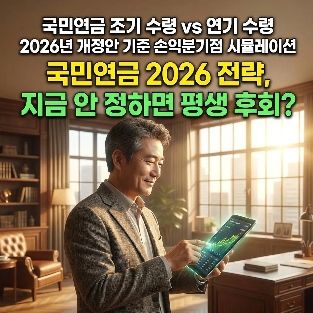 2026 국민연금 조기 vs 연기 수령 분석