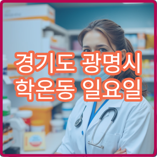 경기도 광명시 학온동 일요일 문 여는 당직 약국 운영 안내