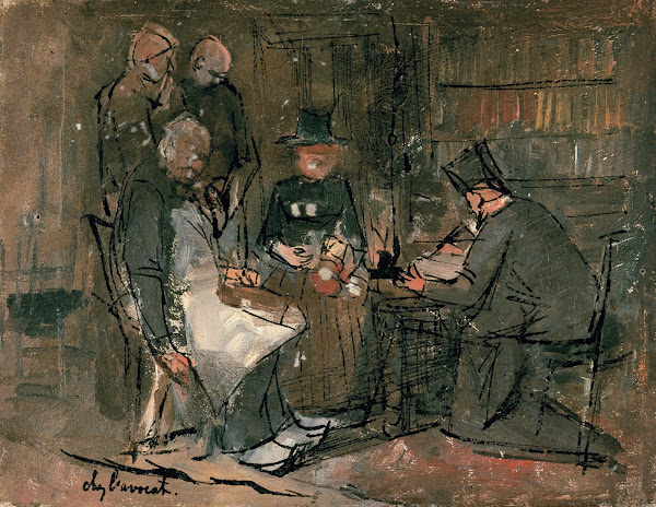 At the Lawyers Office study 19th century