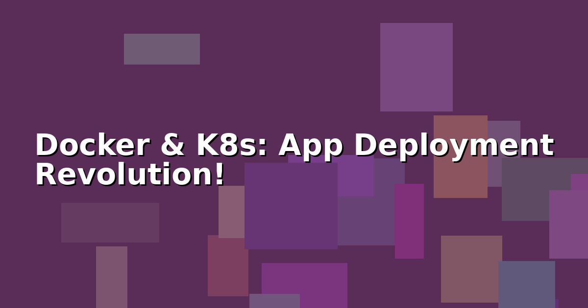 An illustration showing the Docker whale logo and the Kubernetes wheel (K8s) logo, symbolizing containerization and orchestration working together, with abstract network lines in the background. Keywords: Docker, Kubernetes, container technology, cloud native, DevOps.