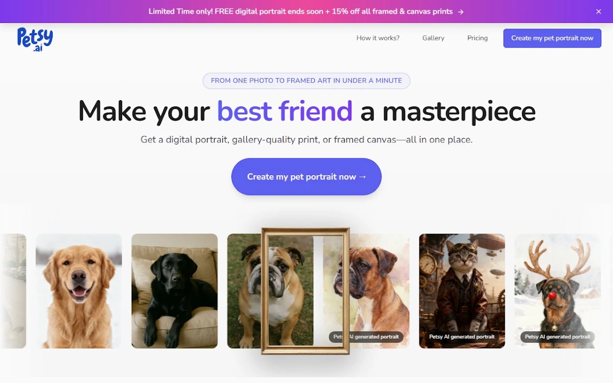 Captura de Petsy AI