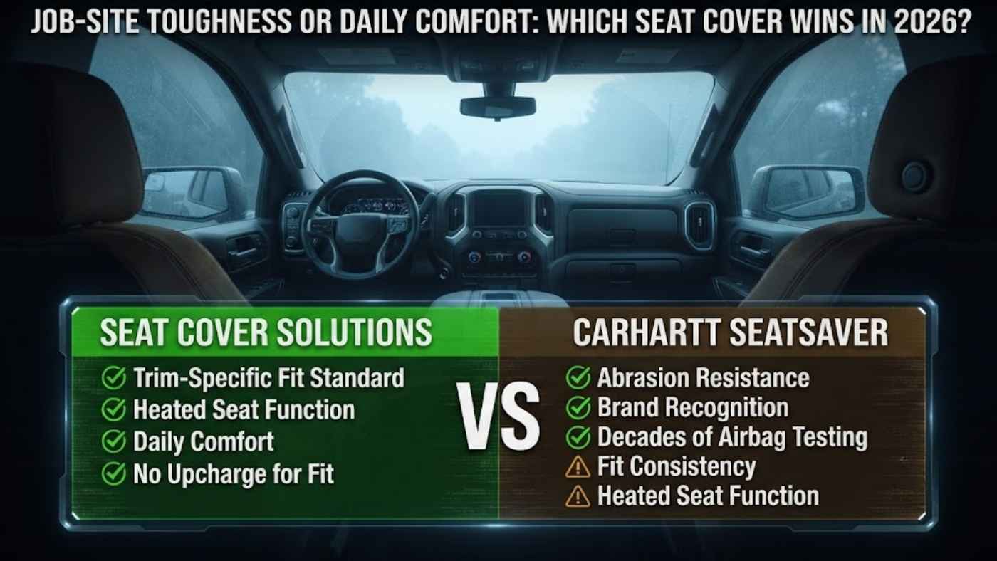 Seat Cover Solutions vs Carhartt seat covers comparison