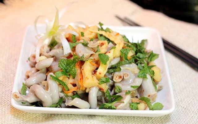 Lòng Heo Trộn Măng Tươi
