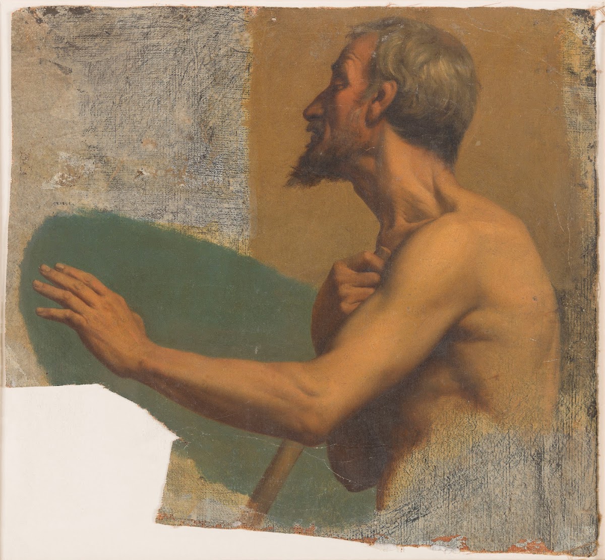 Homme aveugle tendant le bras gauche 1836