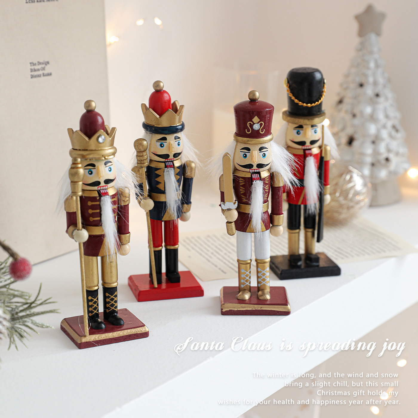 Wooden nutcracker soldier, various sizes