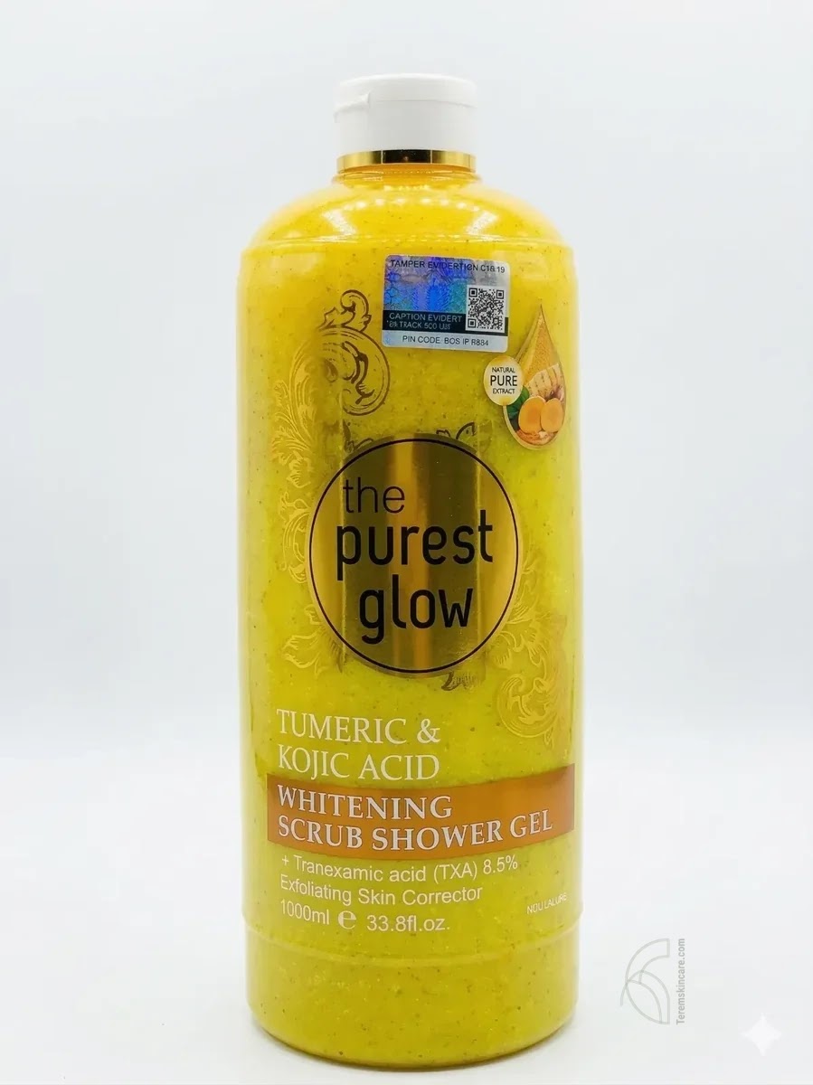 The Purest Glow Tumeric & Kojic  Acid Whitening Scrub Shower Gel