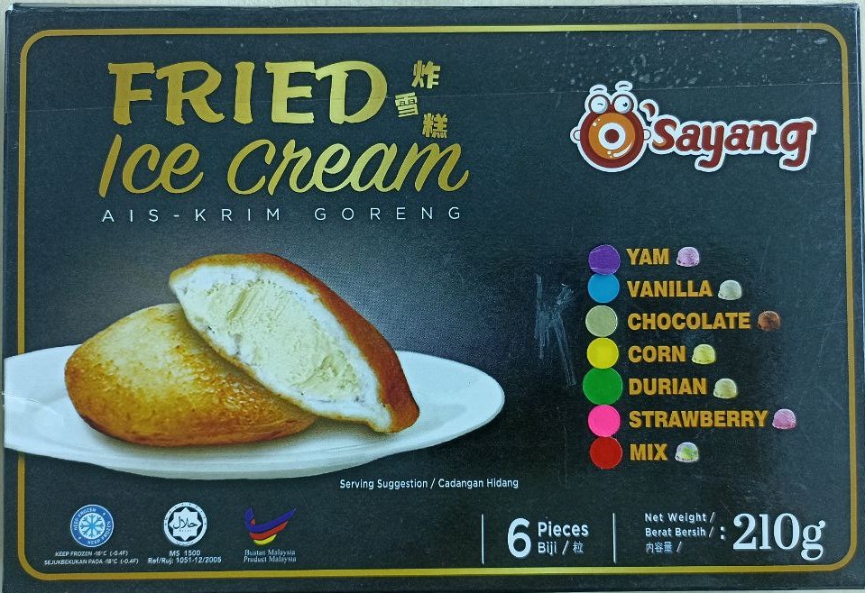 Fried Ice Cream (Box)  6Pcs X 10Box (L) - Mix