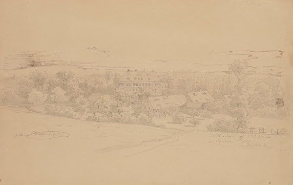 Palace in Włosień Heidersdorf near Lubań 1860