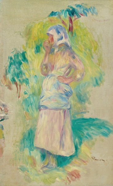 Jeune paysanne mangeant une pomme Gabrielle Dufour circa 1891