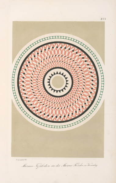 Marmor Fussböden in der Marcus Kirche zu Venedig 1842