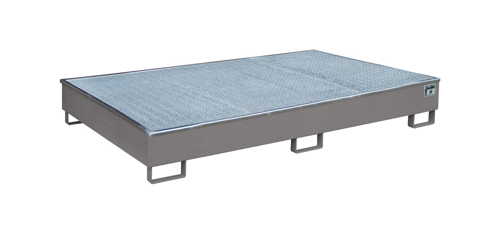 Stellingopvangbak met PE-binnenbak Stellingopvangbak RW-GR 2200-2 PE, gelakt, Muisgrijs