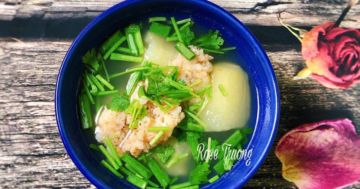 Canh Khoai Từ Nấu Tôm