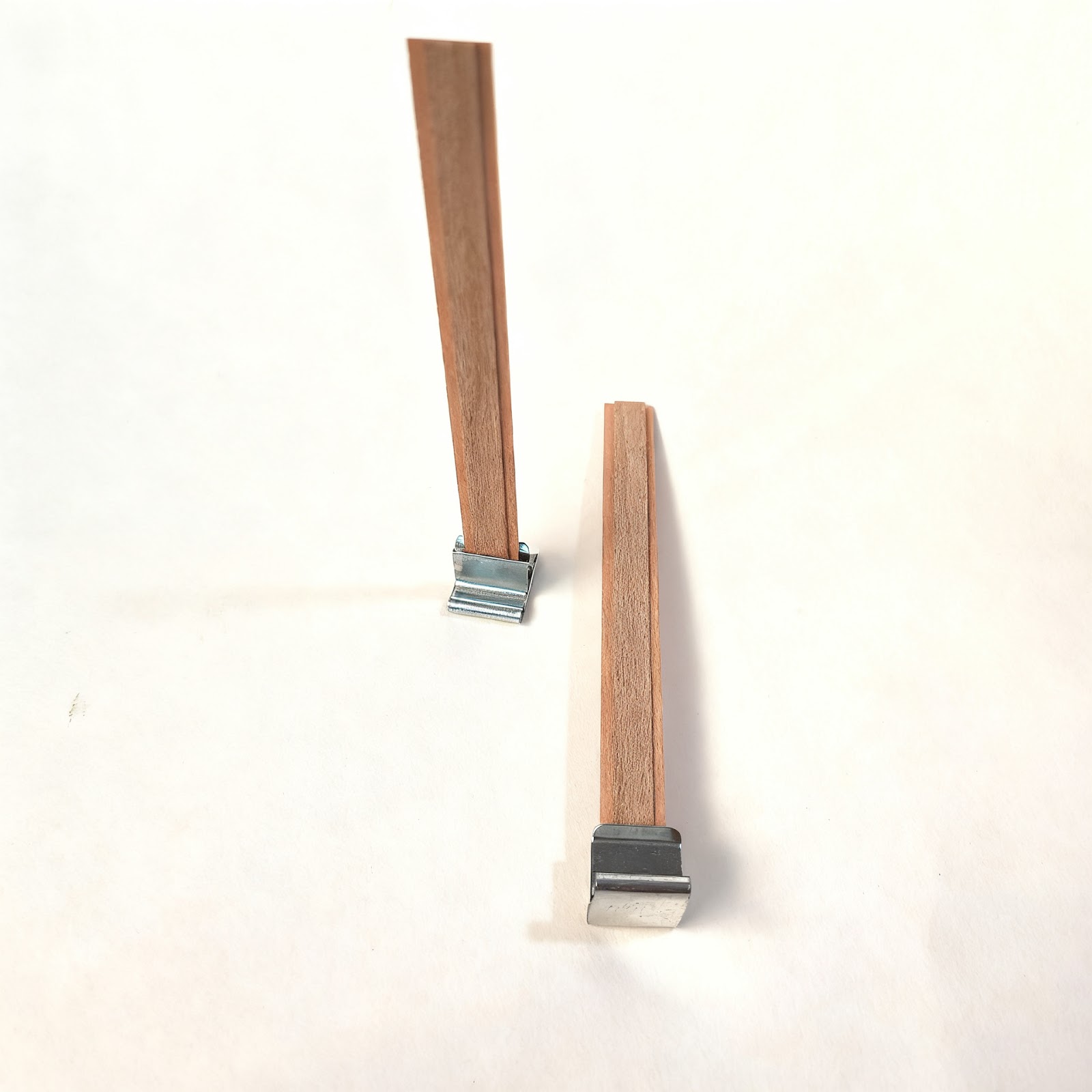 Wood candle core, multilayered, various sizes
