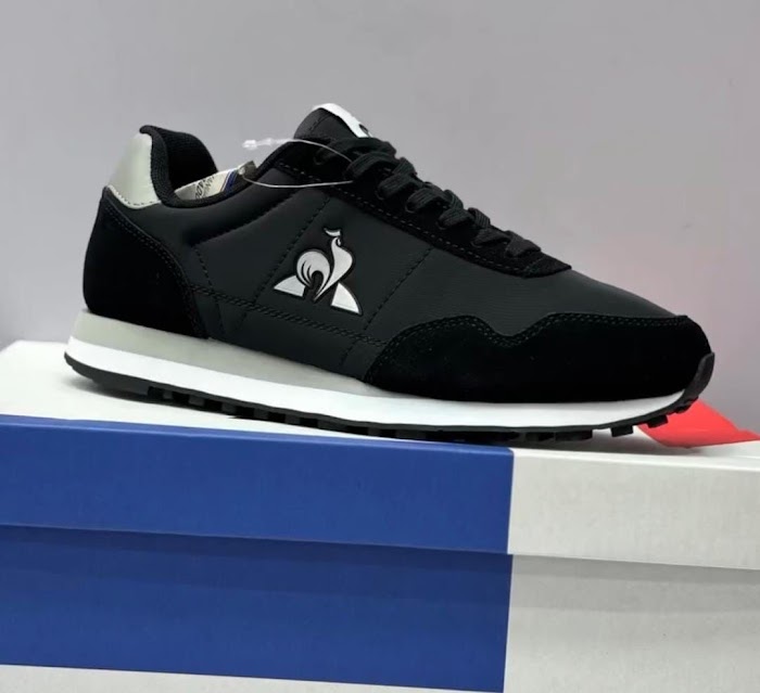 Le Coq Sportif Negro Suela Blanca