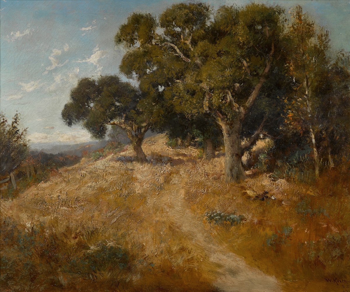 Path through California oaks 1889