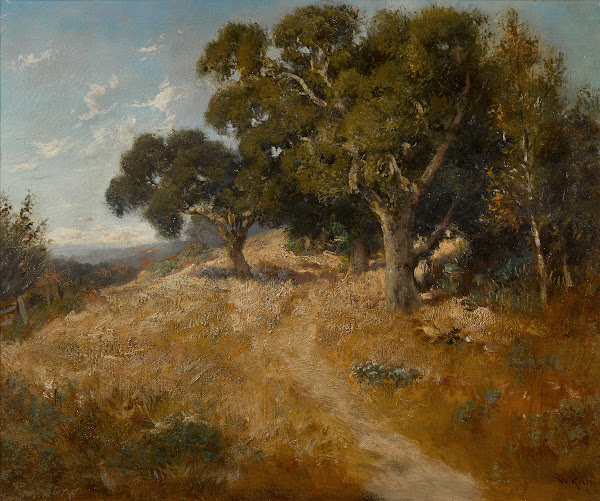 Path through California oaks 1889