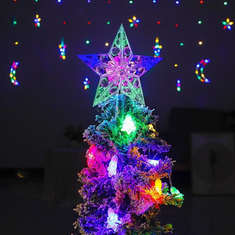 Glowing Christmas Tree Topper with Lighting Modes