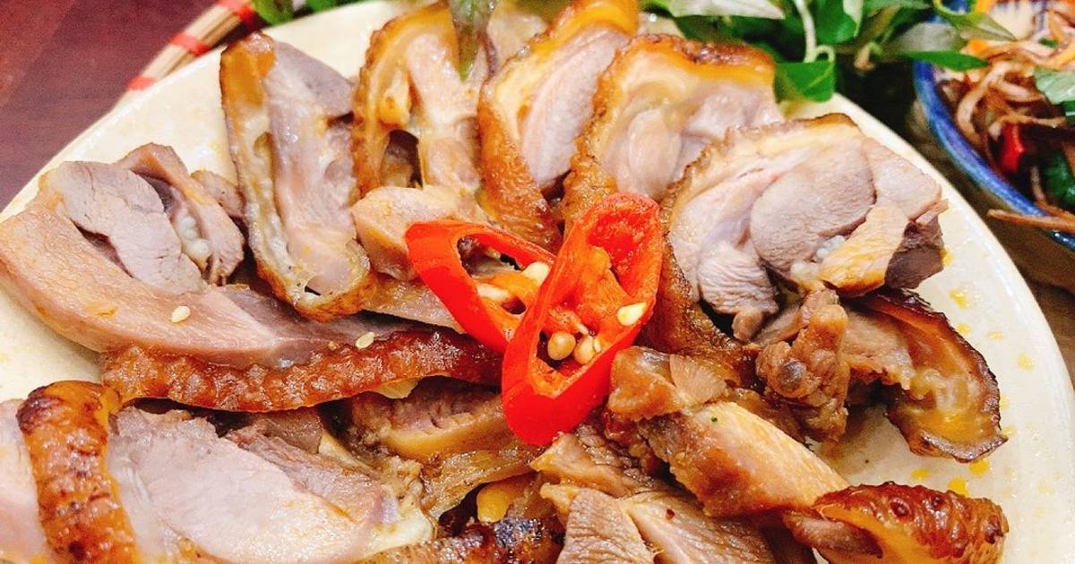 Gà đông tảo hấp