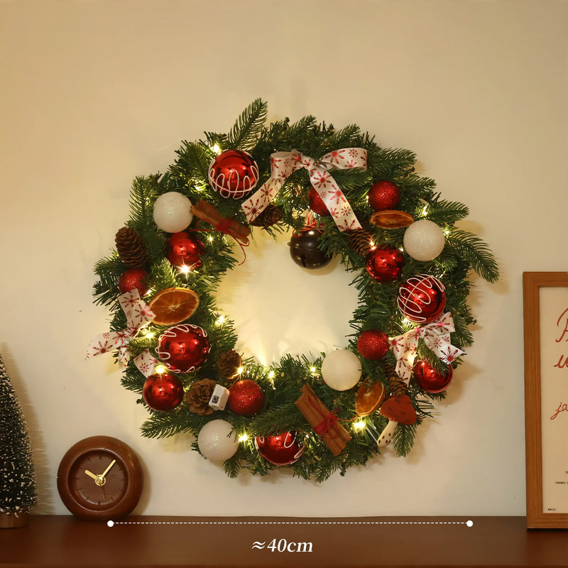 Christmas wreath for door and tree decoration