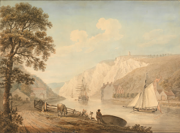 The River Avon with Passing Vessels 1785