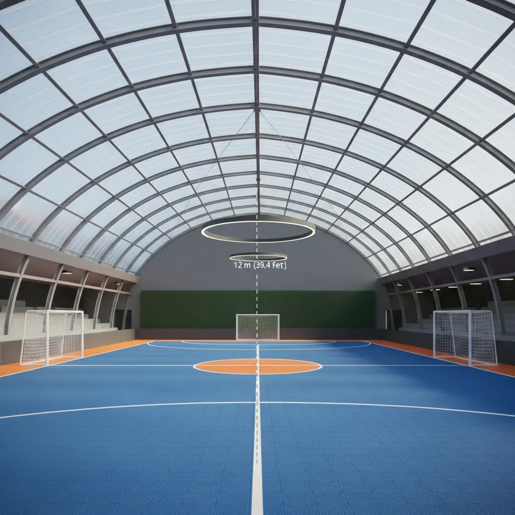 Tinggi Atap Ideal untuk Lapangan Futsal Standar