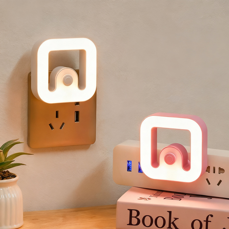 LED night light with 3-step brightness control