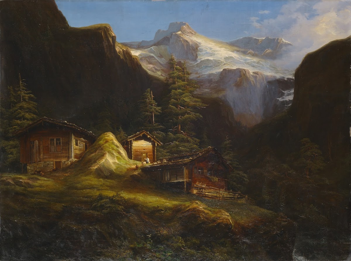 Alp Brunnital at the Schächental 1850