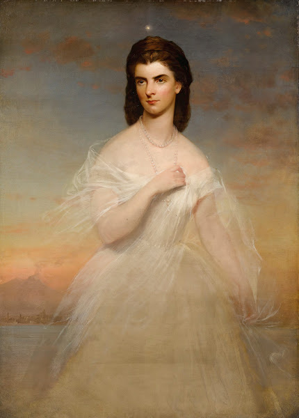 Portrait Of Queen Maria Sophie Of Naples 19th Century