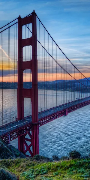Golden Gate Bridge, San Francisco, California, Sunset 4K Wallpaper Background