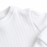 Children's suit Twins ribbed knit 68s white