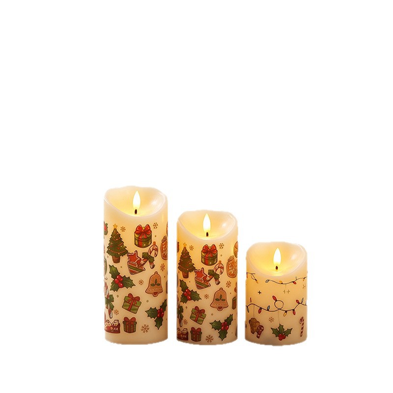 LED Electronic Candles, Set of 3