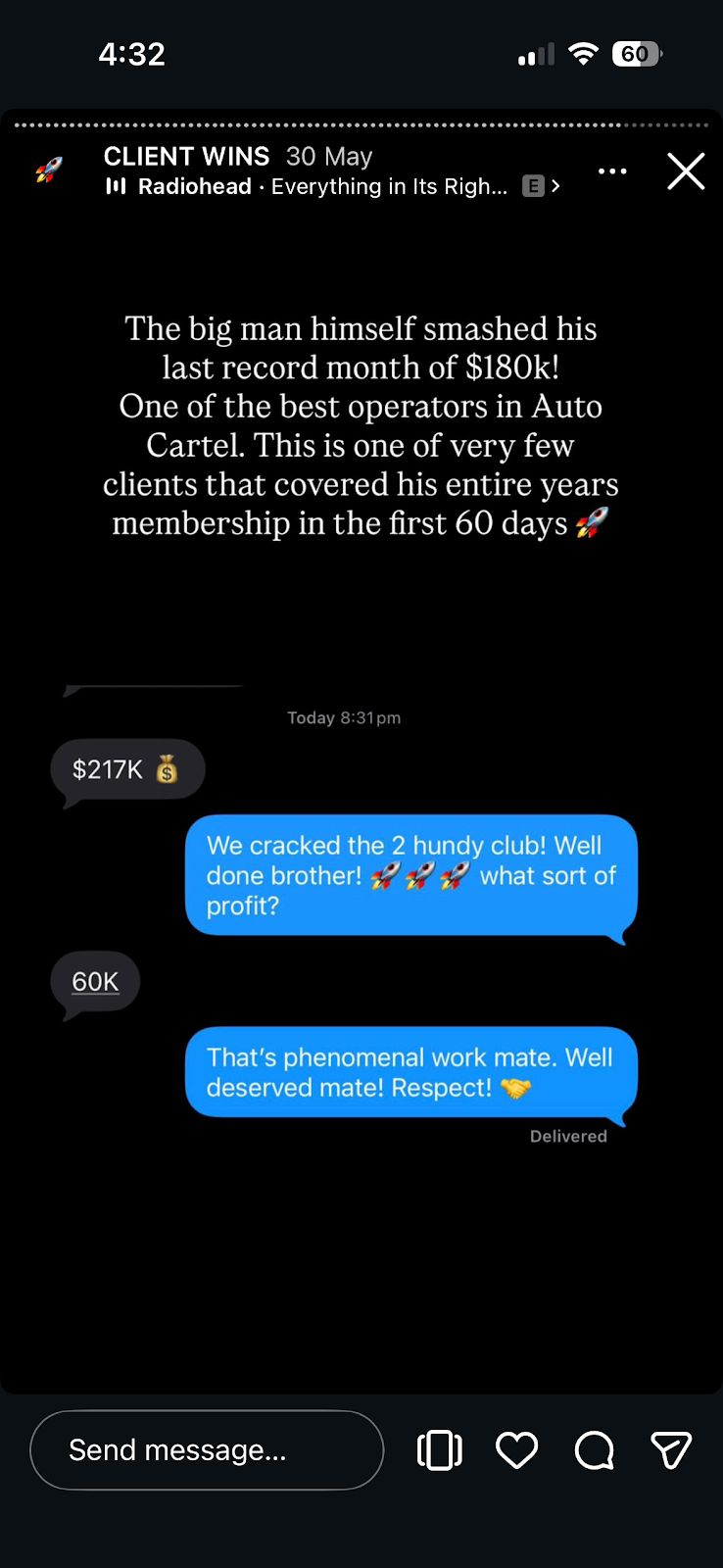 Client win